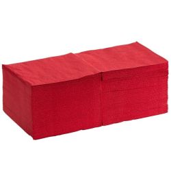 Червени салфетки, 33х33, 2 пласта - 250 бр.