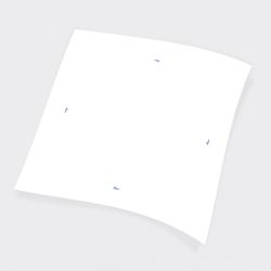 Хартиени покривки за маса с фолио - БЕЛИ 1,30 х1м.- 110 бр. код: 4095