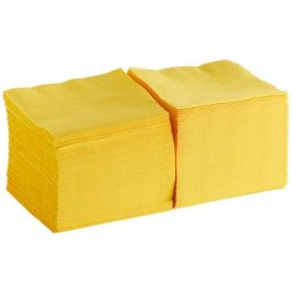 Жълти салфетки Лукс - 2пл, 33х33, - 250 бр.