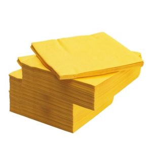 Жълти салфетки Лукс - 2пл, 33х33, - 150 бр.