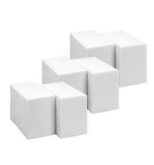 Бели салфетки Лукс 2пл, 1/8, 40/40 - 40 бр. пакет