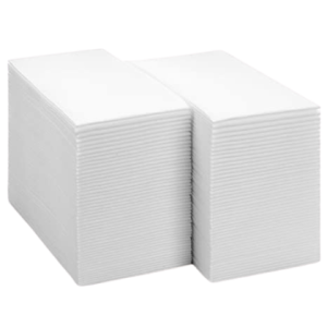 Бели салфетки Лукс 2пл, 1/8, 40/40 - 40 бр. пакет